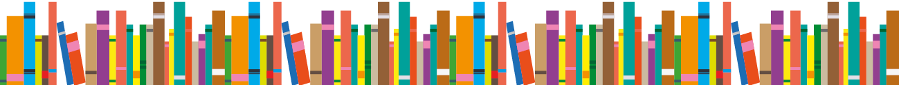 frise de livres colorés